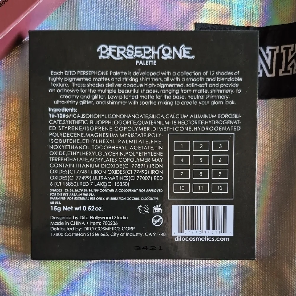 Persephone Artistic Eyeshadow Palette - Picture 3 of 7